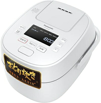 【中古】 パナソニック 炊飯器 1升 変数翦断応力\u0026大射撃能力おどり炊き 全面熱のある状態6段IH式 白いこと SR-MPW181-W