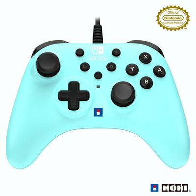 【中古】 ホリパッド TURBO for Nintendo Switch / PC アイスブルー【連射ホールド機能搭載】