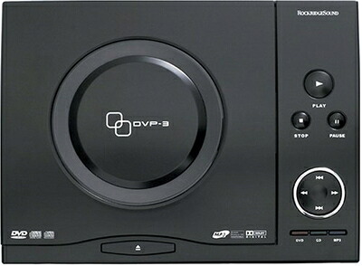 【中古】 ROCKRIDGESOUND パウダーコンパクトヴィデオディスク電気蓄音機 DVP-3(BLACK)