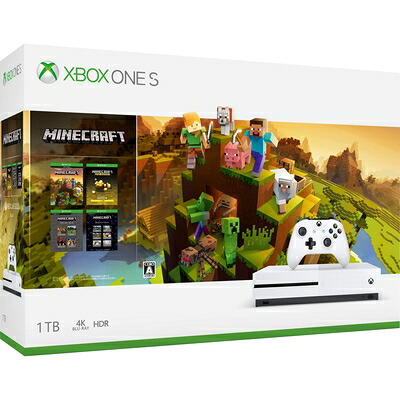 【中古】 Xbox One S 1 TB Minecraft マスター コレクション同梱版 (234-00670)|ベアホームズ