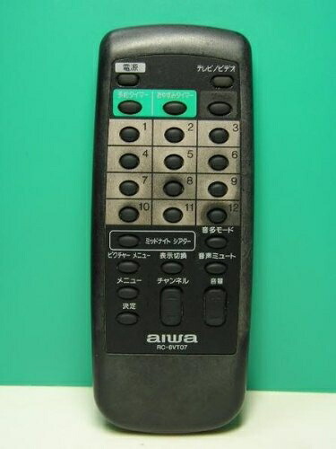 【中古】 アイワ テレビリモコン RC-6VT07