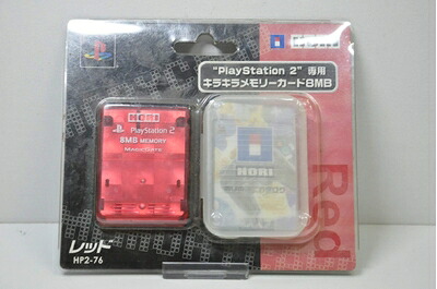 【中古】 プレイステーション2専用 キラキラメモリーカード8MB レッド