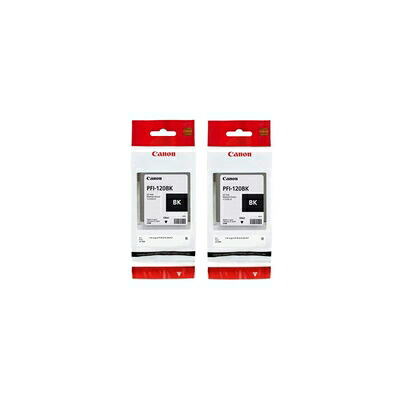 【中古】 Canon PFI-120 顔料インクタンク (2個パック) ブラック 小売パッケージ