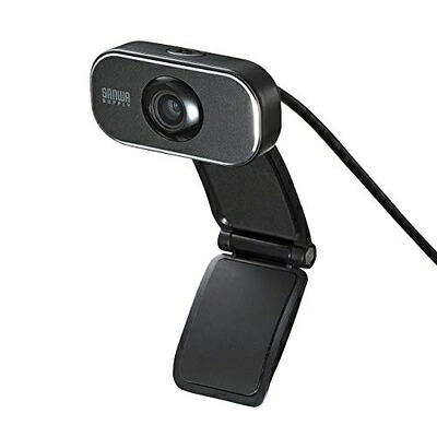 【中古】 サンワサプライ WEBカメラ 200万画素 FULL HD マイク内蔵 Skype対応 CMS-V41BK