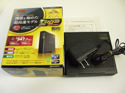 【中古】 コレガ Giga対応超高速有線ブロードバンドルータ LANポートセパレート・省電力機能搭載 CG-BARGX 7,742円