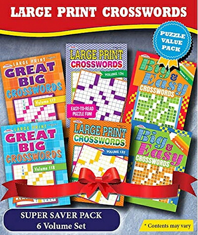 【中古】 KAPPA Super Saver LARGE PRINT Crosswords Puzzle Pack-Set of 6 Full Size Books｜ベアホームズ