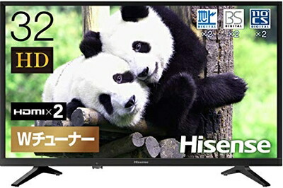 【中古】 ハイセンス Hisense 32V型 ハイビジョン液晶テレビ 32K30 IPSパネル メーカー 2018年モデル ダブルチューナー裏番組録画対応