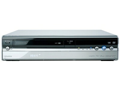 【中古】 MITSUBISHI 楽レコ 地上・BS・CS110度デジタル内蔵リコーダー VHS一体型HDD250GB DVR-DV635