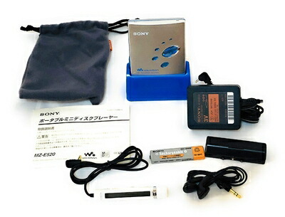 楽天市場】【中古】ソニー MDウォークマン ブルー MZ-E520 L cm3dmju