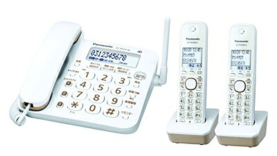 【中古】 パナソニック RU・RU・RU デジタルコードレス電話機 子機2台付き 1.9GHz DECT準拠方式 VE-GD23DW-W|ベアホームズ