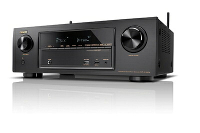 【中古】 Denon AVレシーバー 7.2ch Dolby Atmos/DTS:X/HDCP2.2/ハイレゾ音源対応/ネットワーク機能 ブラック AVR-X1300W-K