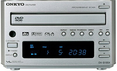 【中古】 ONKYO INTEC155 プログレッシブヴィデオディスク楽器演奏者 DV-S155X(S) /しろがね色