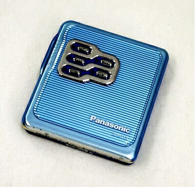 【中古】 Panasonic パナソニック SJ-MJ15-A 青味 携帯型MD電気蓄音機 MDLP相応う （MD生まれ変わり専用機/MDウォークマン）