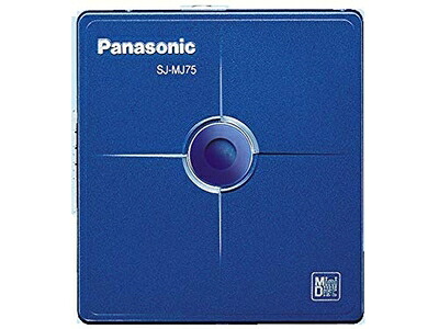 【中古】 Panasonic パナソニック SJ-MJ75 青味 携帯型MD電気蓄音機 （MD生まれ変わり専用機/MDウォークマン）