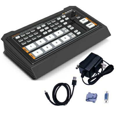 【中古】 AVMATRIX HVS0402U マイクロ4通信路HDMIライブストリーミングビデオスイッチ HDMI PGM最終生産物1個、HDMIマルチビュー最終生産物1個、USB Type-C最終生産物1個。
