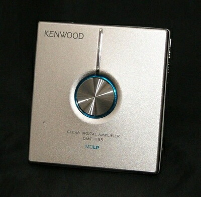 【中古】 KENWOOD ケンウッド DMC-T55-S しろがね色 携帯型MD電気蓄音機 MDLP相応う （MD生まれ変わり専用機/MDウォークマン）