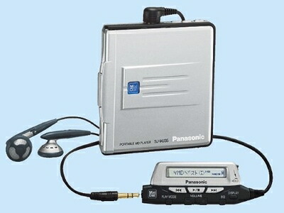 楽天市場】【中古】Panasonic ポータブルMDプレーヤー SJ-MJ33