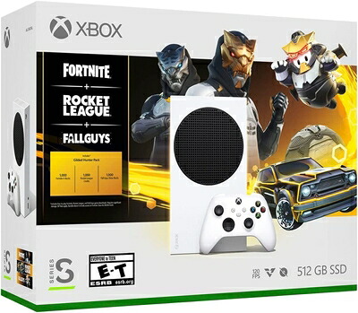 【中古】 Xbox Series S フォートナイト、ロケットリーグ、フォールガイズ 同梱版