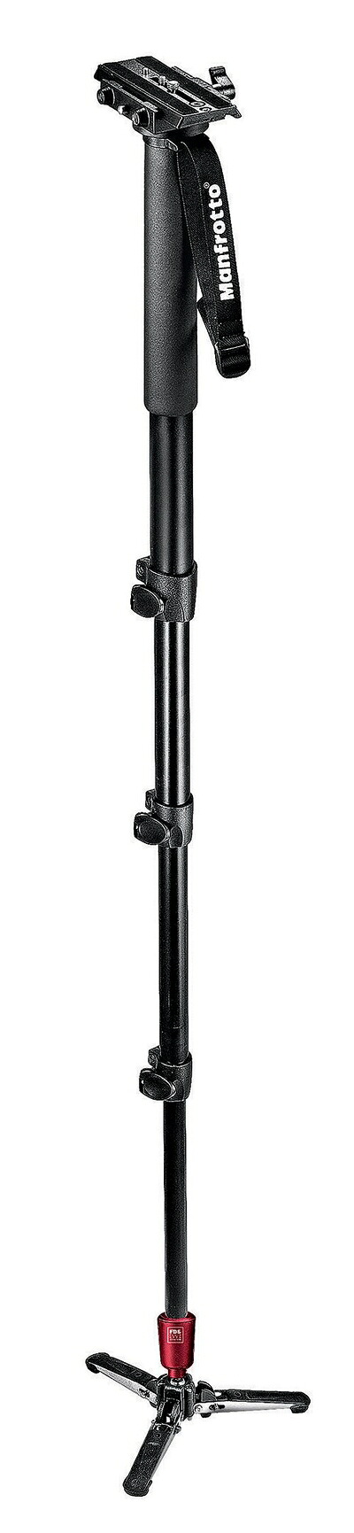 【中古】 Manfrotto 一脚 フルードビデオ一脚 ビデオカメラプレート付 アルミニウム製 562B-1