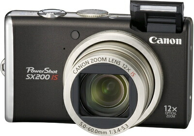 【中古】 Canon デジタルカメラ PowerShot (パワーショット) SX200 IS ブラック PSSX200IS(BK)