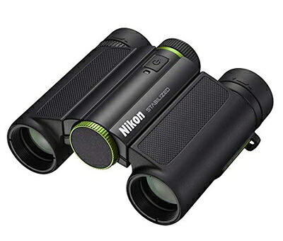 【中古】 Nikon 防振小型望遠鏡 10x25 STABILIZED GREEN 手ブレ手を加える付き添い人 10倍25差しわたし 緑であること STB10X25GR