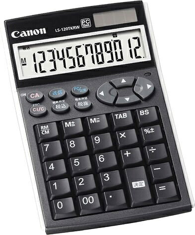 【中古】 CANON カードリーダーライター機能付テンキー電卓 12桁 LS-120TKRW|ベアホームズ