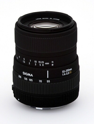 【中古】 シグマ 55-200粍 F4-5.6 DC デジタル専用 ペンタックス用