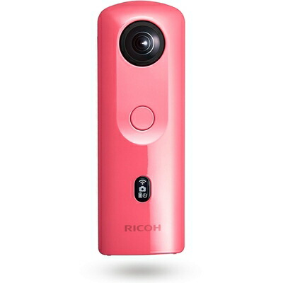 【中古】 RICOH THETA SC2 PINK ピンク 360度全天球カメラ 360°手振れ補正機能搭載 4K動画 進化したHDR合成機能 (THETA SC比 2.4倍の処理速度アップ、最新のアルゴリズムにより室内の撮影でよりナチュラルな絵作り) 高速WiFi転送 精度の高い自然なスティッチング 9