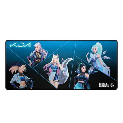 【中古】 Logicool G(ロジクール G) G840 LoL K/DA ゲーミングマウスパッド 超大型 XL サイズ クロス 3mm 薄型 安定したラバー素材 League of Legends公式 ゲームギア 国内正規品 ブラック｜ベアホームズ