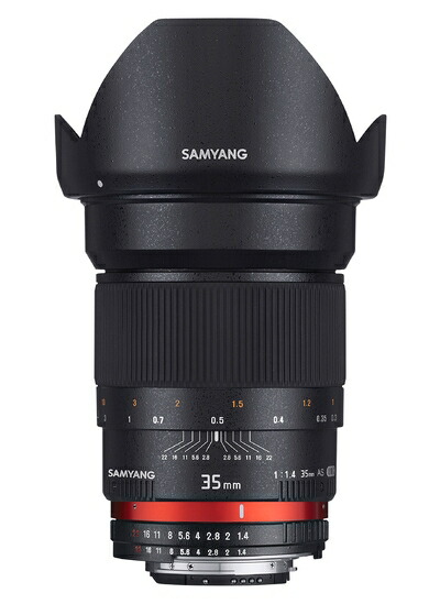 【中古】 SAMYANG 単焦点レンズ 35mm F1.4 キヤノン EF用 フルサイズ対応 884116