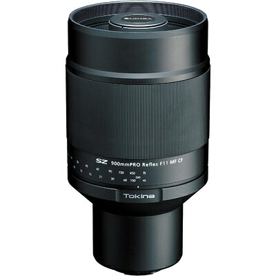 【中古】 Tokina 望遠鏡鑑水晶体 SZ 900粍 PRO Reflex F11 MF CF キヤノンEF-Mマウント 軽さ725g ハウツー物興味の中心