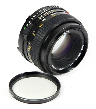【中古】 Minolta MF レンズ MD 50mm F1.7