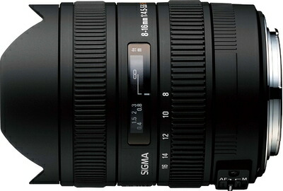 【中古】 SIGMA 超広角望遠レンズ 8-16粍 F4.5-5.6 DC HSM シグマ用 APS-C専用 203566