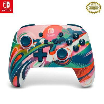 【中古】 PowerA パワーエー エンハンスド・ワイヤレスコントローラー for Nintendo Switch - リキッドサンセット【国内正規品 】NSGP0351JP-01