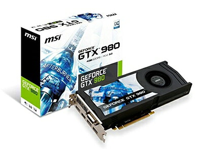 【中古】 MSI GeForce GTX 980 GDDR5 4GB OC DirectX 12 VR Ready, GTX 980 4GD5 OCV1 by MSI パソコン・周辺機器-PCパーツ-グラフィックボード