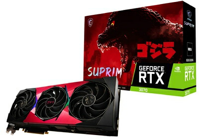 【中古】 MSI GeForce RTX 3070 SUPRIM SE 8G LHR x GODZILLA グラフィックスボード VD7771画像