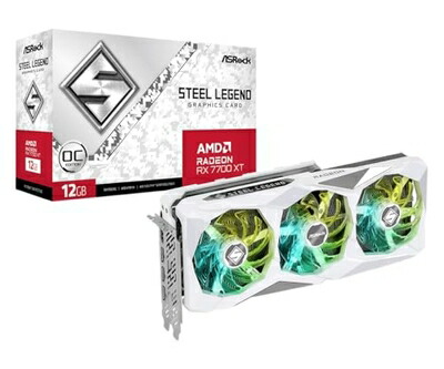 【中古】 ASRock Radeon / RX7700XT 搭載 グラフィックボード GDDR6 12GB 搭載モデル 【品】 RX7700XT SL 12GO