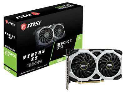 【中古】 MSI GeForce GTX 1660 VENTUS XS 6G OC グラフィックスボード VD7292