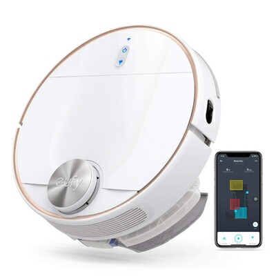 【中古】 Anker Eufy RoboVac L70 Hybrid（ロボット掃除機）【2-in-1 吸引・ 水拭き両用 / 静音設計 / iPathレーザー・ナビゲーション / Wi-Fi対応 / リアルタイムマッピング / 2200Paの強力吸引 / 自動充電 / 落下防止 / 衝突防止搭載】