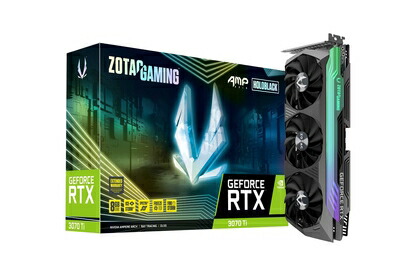 【中古】 ZOTAC GAMING GeForce RTX 3070 Ti AMP Holo グラフィクスゲーム盤 ZT-A30710F-10P VD7705