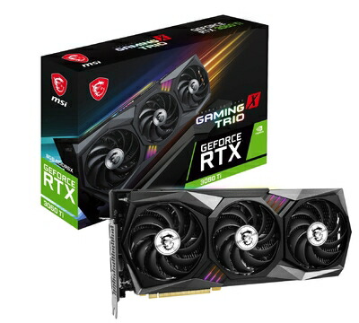【中古】 MSI GeForce RTX 3060 Ti GAMING X TRIO 8GD6X グラフィックスカード VD8387