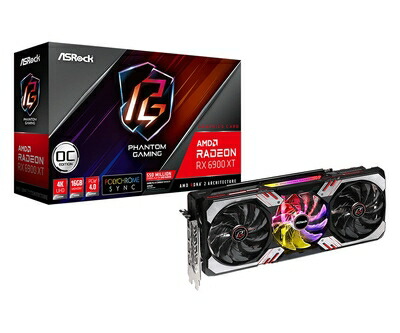 【中古】 ASRock グラフィックゲーム盤 RX 6900 XT PG D 16G OC AMD Radeon RX6900 XT 積み上げる GDDR6 16GB 映像媒体歌留多 【品】