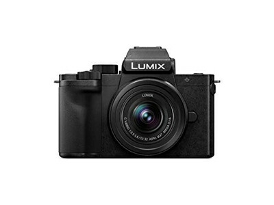 【中古】 パナソニック Vlog 銀鏡受け答え一眼写真機 ルミックス G100K 判定基準望遠レンズ一揃いの道具 黒いこと DC-G100K-K