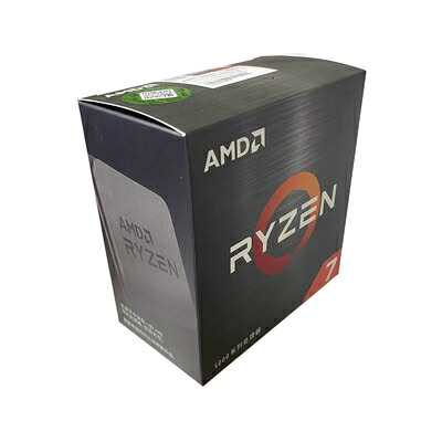 【中古】 AMD Ryzen 7 5800X 3.8GHz 32MB L3中央処理装置。