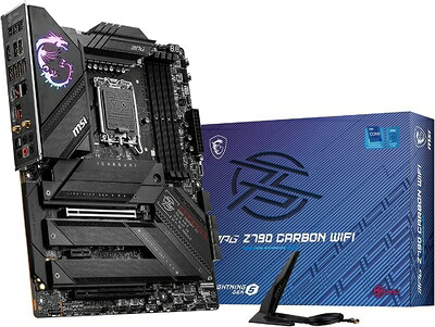 【中古】 MSI マザーボード MPG Z790 CARBON WIFI 第14/13/12世代Intel CPU(LGA1700)対応 Z790チップセット ATX MB5911｜ベアホームズ