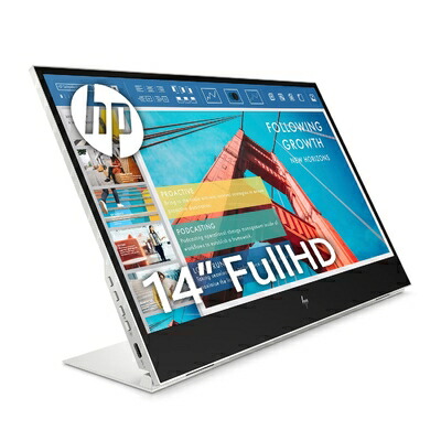 【中古】 HP モニター 14インチ E14 G4 フルHD USB-C接続 IPSモバイルディスプレイ（型番：1B065AA-AAAA）