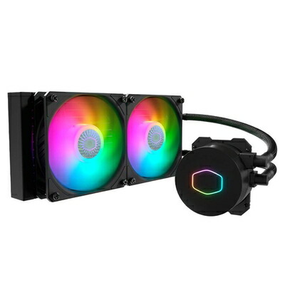 【中古】 Cooler Master MasterLiquid ML240L V2 ARGB 飾り気の無い水冷中央処理装置空調設備 MLW-D24M-A18PA-R2 FN1402