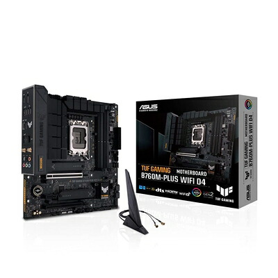 【中古】 ASUS INTEL 第13.12世代 LGA1700 対応 B760M 搭載 マザ&mdash;ボード TUF GAMING B760M-PLUS WIFI D4 / 品 Micro ATX｜ベアホームズ