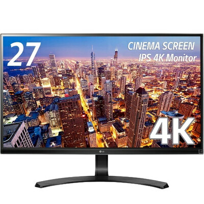 【中古】 LG 管する 見せびらかす 27UD68-P 27in/4K(3840×2160)/IPS 非光輝/HDMI×2、DisplayPort/青味ともし火切り詰め役立つこと