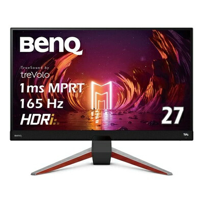 【中古】 ベンキュージャパン BenQ MOBIUZ EX2710Q ゲーミングモニター (27in/165サイクル/IPS/WQHD/1ms/HDRi/HDR400/FreeSync Premium 2.1ch treVolo金棒引き/高役立つこと照明ランプ/競り合い流行り物(FPS/RPG/一ころ)